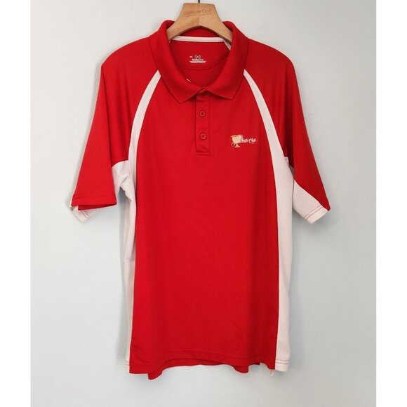 Under Armour Heatgear Polo Shirt Loose Fit Golf Red Presidents Cup Large - Picture 2 of 12